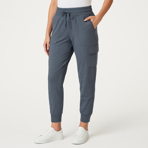 NWT Mondetta Ladies’ Moisture Wicking Cargo Ultra-Soft Jogger Pants. Small. - Picture 1 of 2